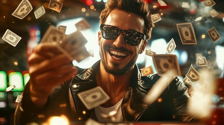 Pengguna bahagia menerima bantuan cepat melalui email di platform hiburan digital